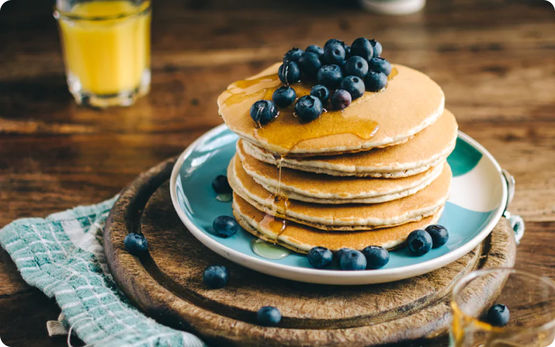 Blueberry Breakfast Pancakes